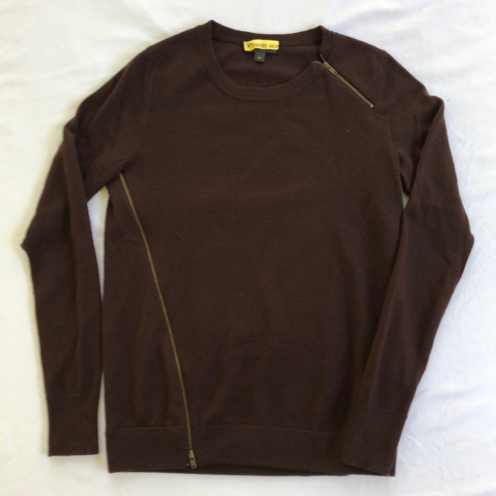 J Crew wool sweater w/ zippers